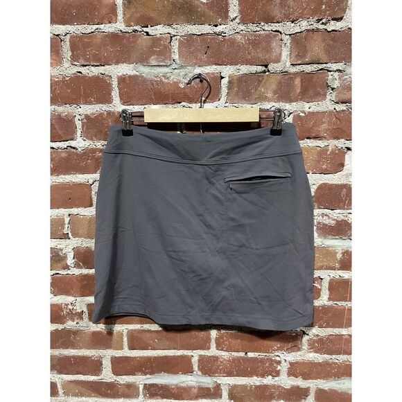 Footjoy Performance Skort Size Medium Gray Golf Skirt Solid Active - Picture 2 of 4